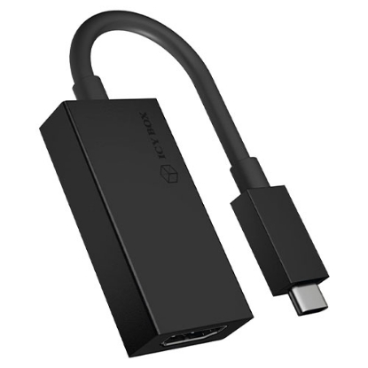 Picture of IcyBox USB-C Male to HDMI Female Converter Cable, Black