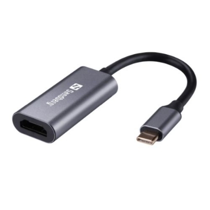 Picture of Sandberg USB-C Male to HDMI Female Converter, Aluminium Case, 5 Year Warranty