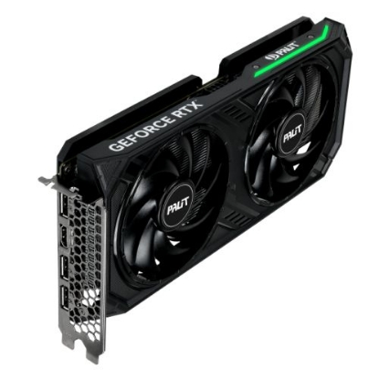 Picture of Palit RTX4060 DUAL, PCIe4, 8GB DDR6, HDMI, 3 DP, 2460MHz Clock, RGB Lighting