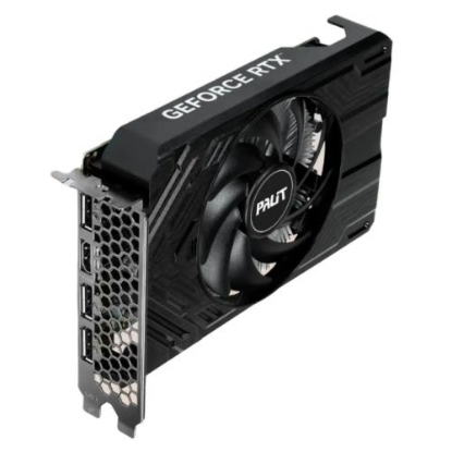 Picture of Palit RTX4060 StormX, PCIe4, 8GB DDR6, HDMI, 3 DP, 2460MHz Clock, Compact Design
