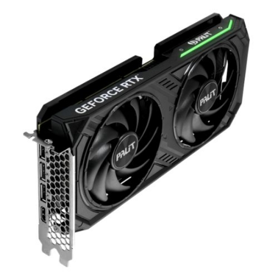 Picture of Palit RTX4060 Ti DUAL, PCIe4, 8GB DDR6, HDMI, 3 DP, 2535MHz Clock, RGB Lighting