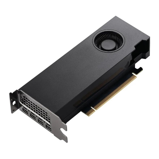 Picture of PNY RTXA2000 Professional Graphics Card, 12GB DDR6, 3328 Cores, 4 mDP (DP adapter), Low Profile, Retail