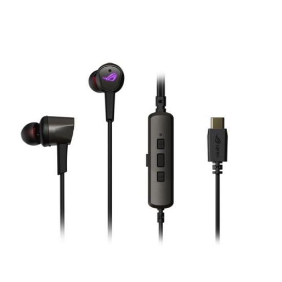 Picture of Asus ROG Cetra II Gaming In-Ear Earset, USB-C, Noise Suppression Microphone, Active Noise Cancellation,  RGB Lighting, Carry Case