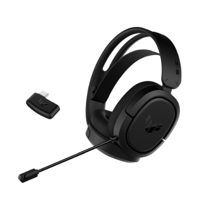 Picture of Asus TUF Gaming H1 Wireless Headset, 7.1, USB-C (USB-A Adapter), Lightweight, Deep Bass, Airtight Chamber Tech