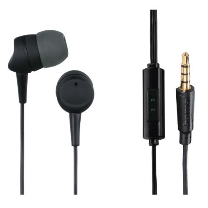 Picture of Hama Kooky In-Ear Earset, 3.5mm Jack, Inline Microphone, Answer Button, Cable Kink Protection