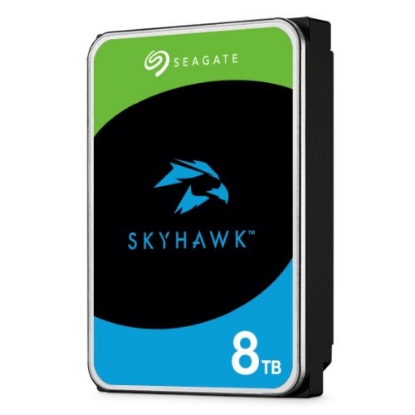 Picture of Seagate 3.5", 8TB, SATA3, SkyHawk Surveillance Hard Drive, 256MB Cache, 16 Drive Bays Supported, 24/7, CMR, OEM