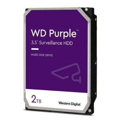 Picture of WD 3.5", 2TB, SATA3, Purple Surveillance Hard Drive, 64MB Cache, OEM