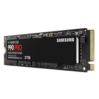 Picture of Samsung 2TB 990 PRO M.2 NVMe SSD, M.2 2280, PCIe 4.0, V-NAND, R/W 7450/6900 MB/s, 1400K/1550K IOPS