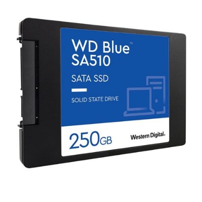 Picture of WD 250GB Blue SA510 G3 SSD, 2.5", SATA3, R/W 555/440 MB/s, 80K/78K IOPS, 7mm