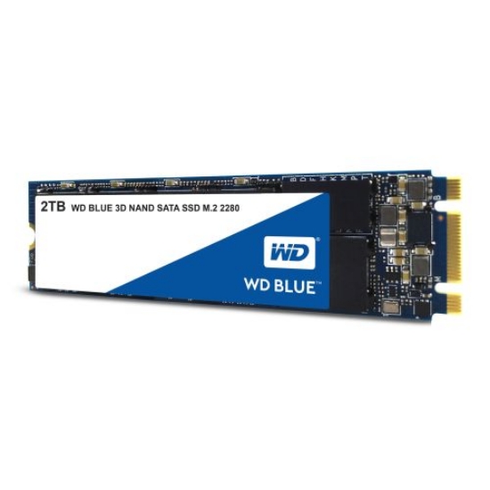 Picture of WD 2TB Blue M.2 SATA SSD, M.2 2280, SATA3, 3D NAND, R/W 560/530 MB/s, 95K/84K IOPS