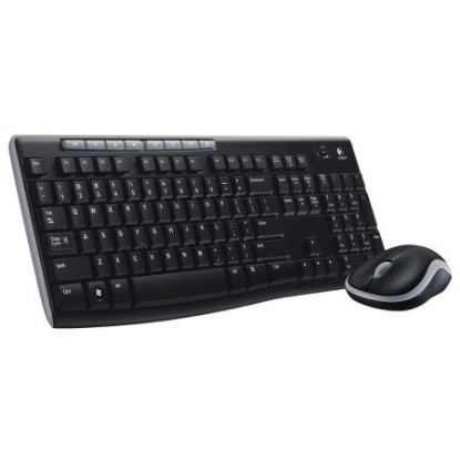 Picture of Logitech MK270 Wireless Keyboard and Mouse Desktop Kit, USB, Spill Resistant