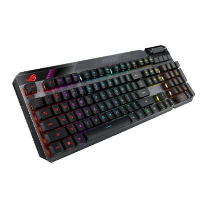 Picture of Asus ROG CLAYMORE II RGB Mechanical Gaming Keyboard, Wired /Wireless, RX Red Mechanical Switches, Fully Programmable Keys, Aura Sync, Detachable Numpad & Wrist Rest