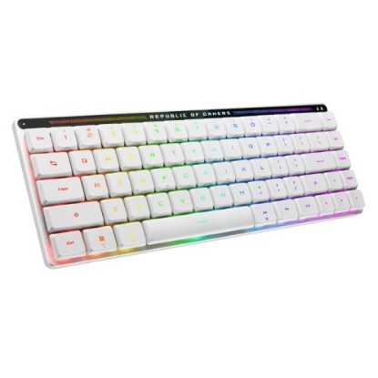 Picture of Asus ROG Falchion RX Low Profile Compact 65% Mechanical RGB Gaming Keyboard, Wireless/USB, ROG RX Red Switches, Per-key RGB Lighting, Touch Panel, 430-hour Battery Life