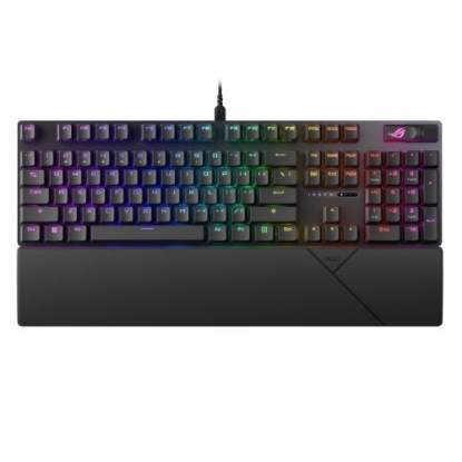 Picture of Asus ROG STRIX SCOPE II NX Snow Mechanical RGB Gaming Keyboard, ROG NX Snow Linear Switches, Sound Dampening, PBT Keycaps, Intuitive Controls