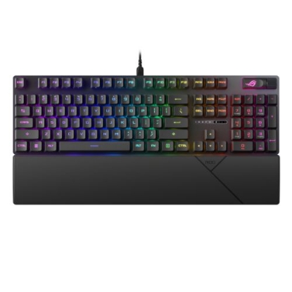 Picture of Asus ROG STRIX SCOPE II RX Red Mechanical RGB Gaming Keyboard, ROG RX Red Switches, IP57, Sound Dampening, PBT Keycaps, Intuitive Controls