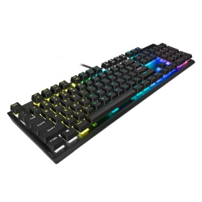Picture of Corsair K60 RGB PRO Mechanical Gaming Keyboard, USB, Cherry VIOLA Switches, Per-Key RGB, Brushed Aluminium Frame