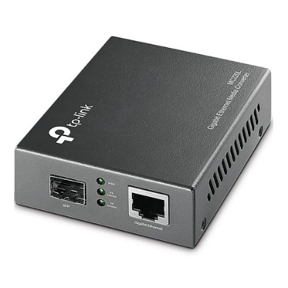 Picture of TP-LINK (MC220L) Gigabit SFP Media Converter, 1x GB Auto-Negotiation RJ45, Half-Duplex / Full-Duplex