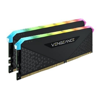 Picture of Corsair Vengeance RGB RT 32GB Memory Kit (2 x 16GB), DDR4, 3600MHz (PC4-28800), CL18, 10 LEDs, AMD Optimised, Black