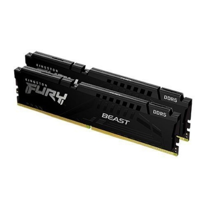 Picture of Kingston Fury Beast 32GB Kit (2 x 16GB), DDR5, 6000MHz (PC5-48000), CL36, 1.35V, ECC, PMIC, AMD EXPO, DIMM Memory