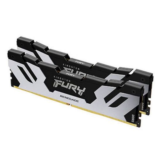 Picture of Kingston Fury Renegade 32GB Kit (2 x 16GB), DDR5, 7600MHz, CL38, 1.45V, ECC, XMP 3.0, PMIC, DIMM Memory, Black/Silver