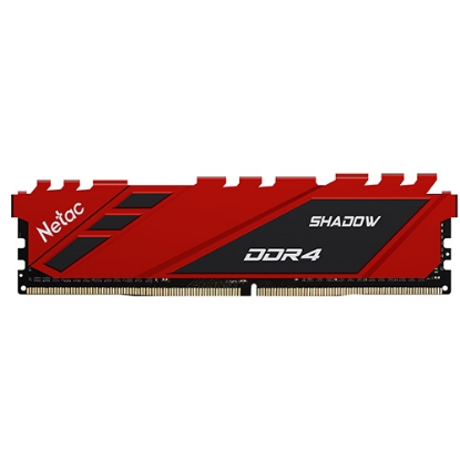 Picture of Netac Shadow Red, 16GB, DDR4, 3200MHz (PC4-25600), CL16, DIMM Memory