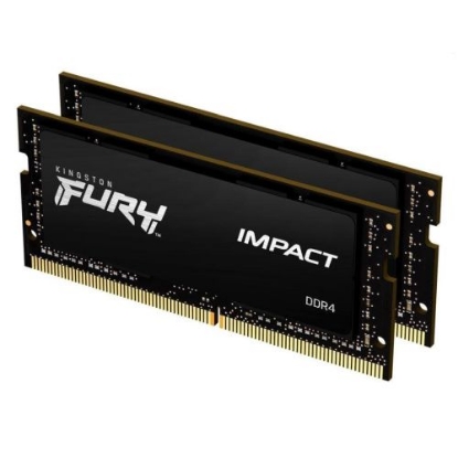 Picture of Kingston Fury Impact 32GB Kit (2 x 16GB), DDR4, 3200MHz (PC4-25600), CL20, SODIMM Memory