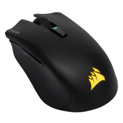 Picture of Corsair Harpoon RGB Wired/Wireless/Bluetooth Gaming Mouse, 10,000 DPI, Slipstream Wireless Tech, 60hrs Battery, 6 Programmable Buttons
