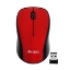 Picture of Jedel W920 Wireless Optical Mouse, 1000 DPI, Nano USB, 3 Buttons, Deep Red & Black