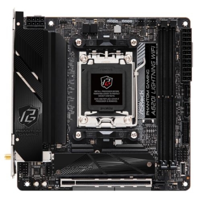 Picture of Asrock A620I LIGHTNING WIFI, AMD A620, AM5, Mini ITX, 2 DDR5, HDMI, Wi-Fi 6E, 2.5G LAN, 2x M.2