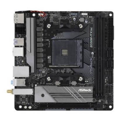 Picture of Asrock B550M-ITX/AC, AMD B550, AM4, Mini ITX, 2 DDR4, HDMI, DP, AC Wi-Fi, PCIe4, M.2