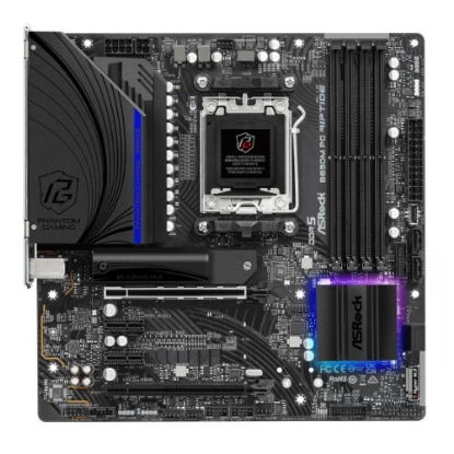 Picture of Asrock B650M PG RIPTIDE, AMD B650, AM5, Micro ATX, 4 DDR5, HDMI, DP, 2.5G LAN, PCIe4, RGB, 2x M.2