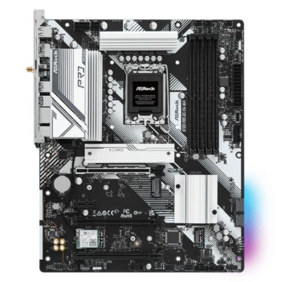 Picture of Asrock B760 PRO RS/D4 WIFI, Intel B760, 1700, ATX, 4 DDR4, HDMI, DP, Wi-Fi 6E, 2.5G LAN, PCIe4, 3x M.2, RGB