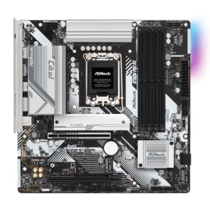 Picture of Asrock B760M PRO RS, Intel B760, 1700, Micro ATX, 4 DDR5, HDMI, DP, 2.5G LAN, PCIe5, RGB, 3x M.2