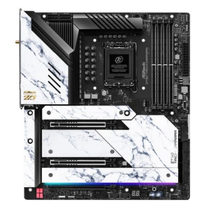 Picture of Asrock Z790 TAICHI CARRARA, Intel Z790, 1700, EATX, 4 DDR5, HDMI, 2 Thunderbolt, Wi-Fi 6E, 2.5G & GB LAN, PCIe5, RGB, 5x M.2, 12cm Carrara Fan