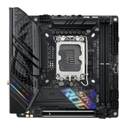 Picture of Asus ROG STRIX B760-I GAMING WIFI, Intel B760, 1700, Mini ITX, 2 DDR5, HDMI, DP, Wi-Fi 6E, 2.5G LAN, PCIe5, RGB, 2x M.2