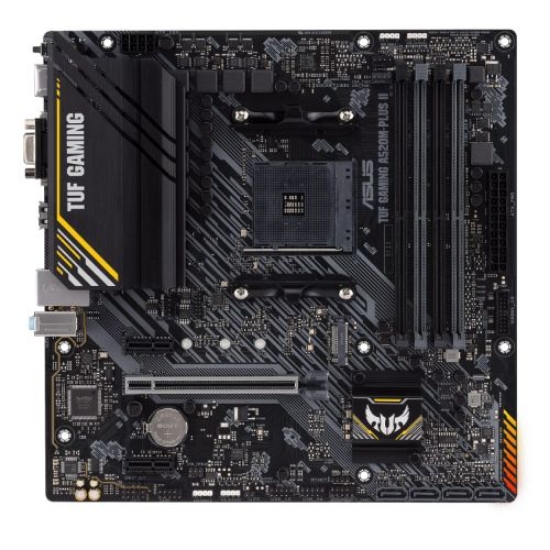 Picture of Asus TUF GAMING A520M-PLUS II, AMD A520, AM4, Micro ATX, 4 DDR4, VGA, HDMI, DP, 1x M.2