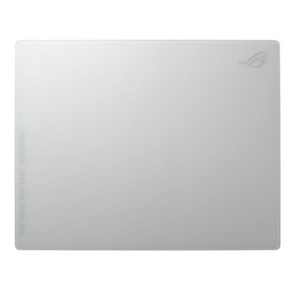 Picture of Asus ROG MOONSTONE ACE L Tempered Glass Mouse Pad, Anti-slip Silicone Base, 500 x 400 x 4 mm, White