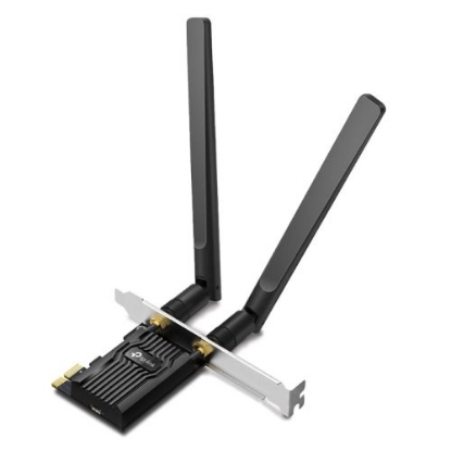 Picture of TP-LINK (Archer TX20E) AX1800 Dual Band Wi-Fi 6 PCIe Adapter, Bluetooth 5.2, High-Gain Antennas, WPA3