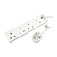 Picture of Spire Mains Power Multi Socket Extension Lead, 4-Way, 2M Cable, Surge Protected