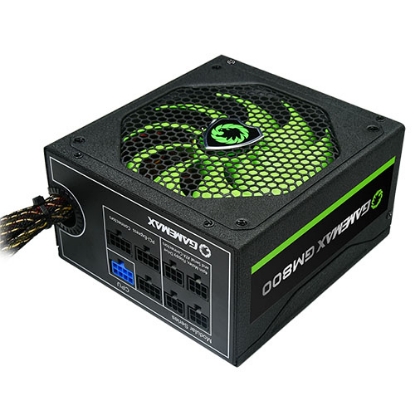 Picture of GameMax 800W GM800 PSU, Semi-Modular, 14cm Fan, 80+ Bronze, Black Mesh Cables, Power Lead Not Included