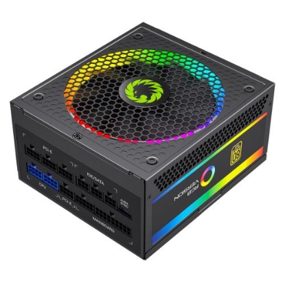 Picture of GameMax 850W Pro RGB PSU, Fully Modular, 14cm ARGB Fan, 80+ Gold, RGB Controller (25 Modes), Power Lead Not Included