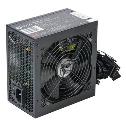 Picture of Vida Lite 500W ATX PSU, Fluid Dynamic Ultra-Quiet Fan, Flat Black Cables, Power Lead Not Included