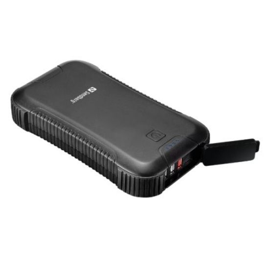 Picture of Sandberg (420-48) Survivor PD 45W 30000mAh Outdoor Powerbank, 1x USB-C 45W, 3x USB-A (1 QC 3.0), Power-Through, IP66, Flashlight, 5 Year Warranty