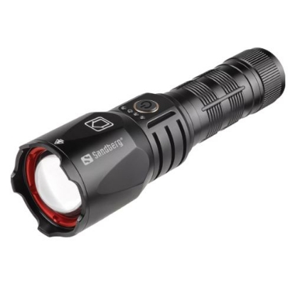 Picture of Sandberg (420-89) Survivor Torch Powerbank, 5000mAh, IPX4, 5 Light Modes, Telescopic Zoom, 1200 Lumens, 5 Year Warranty