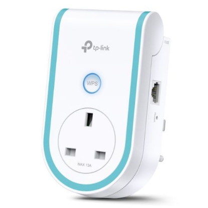 Picture of TP-LINK (RE365) AC1200 Dual Band Wall-Plug WiFi Range Extender, 10/100 LAN, AC Pass Through