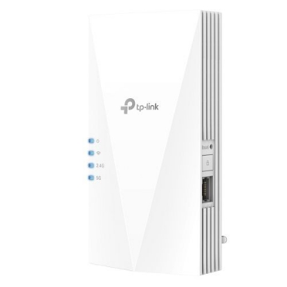 Picture of TP-LINK (RE500X) AX1500 Dual Band Wall-Plug Wi-Fi 6 Range Extender, 1GB LAN, AP Mode, Tether App