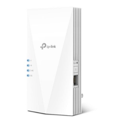 Picture of TP-LINK (RE700X) AX3000 (2402+574) Dual Band Mesh Wall-Plug Wi-Fi 6 Range Extender, Adaptive Path Selection, OneMesh, AP Mode