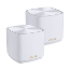 Picture of Asus (ZenWiFi XD4 Plus) AX1800 Dual Band Mesh Wi-Fi 6 System, 2 Pack, AiMesh, AiProtection, Wall Mountable, White