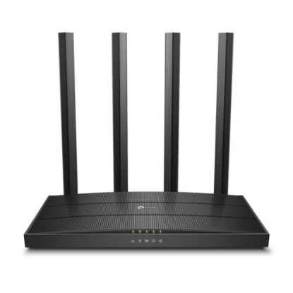 Picture of TP-LINK (Archer C6), AC1200 (867+300) Wireless Dual Band GB Cable Router, 4-Port, MU-MIMO, Access Point Mode