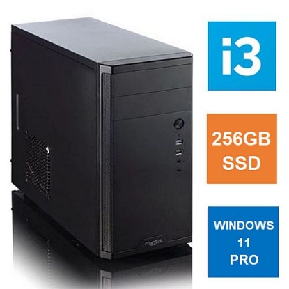 Picture of Spire MATX Tower PC, Fractal Core 1100 Case, i3-10105, 8GB 3200MHz, 256GB SSD, Bequiet 450W, No Optical, KB & Mouse, Windows 11 Pro